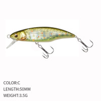 New Hot Model Sinking Minnow Fishing Lures 50mm 3.5g Jerkbait Bass Pike Carkbait Wobblers Swimbait Professional Hard Bait