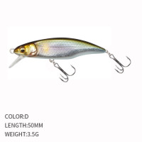 Mini Minnow Wobblers  50mm 3.5g Fishing Lures Swimbaits Trout Artificial plastic HardBait Jerkbait Crankbait Bass Fishing Tackle