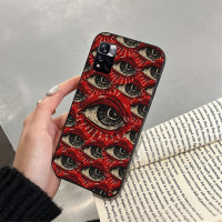 Phone Case For Xiaomi Redmi Note 11 11S 11T Pro 10 9Pro Note9S 10S Redmi 10 9 10C 9C 9A 9T Scary Face Eyes Case