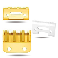 WAHFOX Professional Hair Clipper Blade High Carton Steel Clipper Accessories Golden Replacement Movable Blade