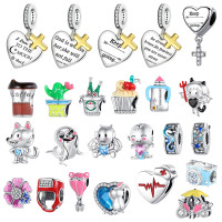2023 Sterling Silver New Product Love style Charms baby rabbit Beads Fit pandora 925 Original Beads Bracelets Jewelry For Women