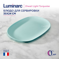 Блюдо Luminarc Diwali Light Turquoise для сервировки 35х24 см