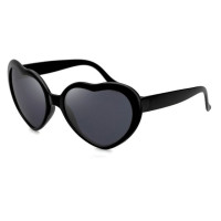 Женские солнцезащитные очки с дифракцией в форме сердца