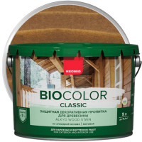 NEOMID Защитная декоративная пропитка для древесины BIO COLOR CLASSIC, дуб 9л