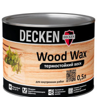 Масло-воск для бани и сауны DECKEN Декен Wood Wax, жаростойкий, 500 мл.