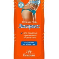 Floresan Ночной гель экспресс для похудения и уменьшения объемов тела Fitness Body, 125 мл