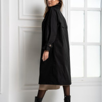 Плащ женский длинный оверсайз Тренч весна