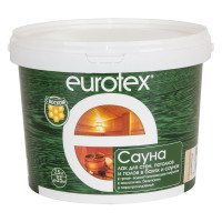 Eurotex Сауна лак для стен в саунах акриловый, бесцветный (2.5 л)