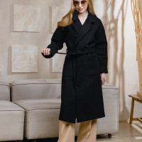 Женское длинное весеннее демисезонное пальто оверсайз