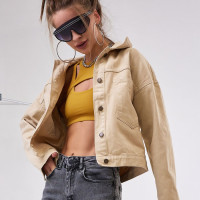 Джинсовая куртка рубашка ветровка короткая оверсайз