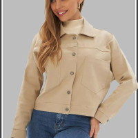 Куртка летняя рубашка белая джинсовая ветровка оверсайз