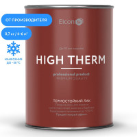 Термостойкий лак Elcon High Therm, для металла, кирпича, печей и каминов, бесцветный до +250 градусов, 1 л