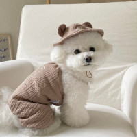 1/Set Summer Dog Clothes Teddy Four-legged Cute Teddy Striped Pajamas Yorkshire Soft Jumper Puppy Dog Clothes Vest Pet Supplies