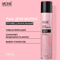 MONE PROFESSIONAL Backstage Hairspray укрепляющий профессиональный лак для фиксации всех типов волос, уходовая косметика для стайлинга, создания модных причесок, прикорневого объема и укладки локонов