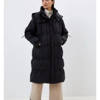 Пуховик длинный