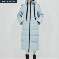 Пуховик женский зимний длинный с капюшоном оверсайз