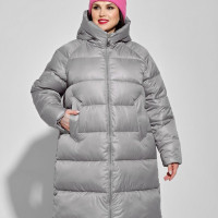 Пуховик женский зимний длинный с капюшоном,куртка оверсайз