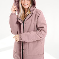 Куртка демисезонная короткая с капюшоном осень