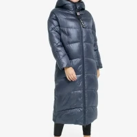 Пуховик женский зимний длинный с капюшоном