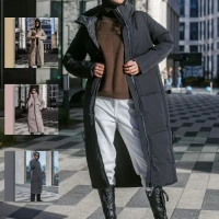 Пуховик пальто зимний длинный