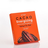 Petitfee Тонизирующая гидрогелевая маска для лица с какао Petitfee Cacao Energizing Hydrogel Face Mask 5шт