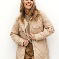 Полупальто женское весна стеганое