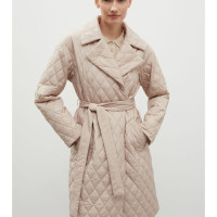 Стеганое пальто на весну