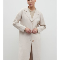 Пальто прямое без подклада с шерстью