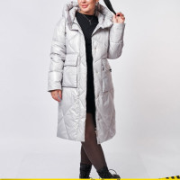 Куртка женская зимняя с капюшоном длинная большие размеры