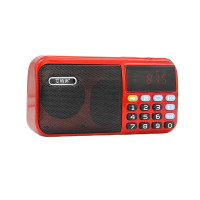 C-803 Portable FM Radio Speaker Mini Handheld Digital USB TF MP3 Player LED Flashlight Support 2 Rechargeable 18650 Battery