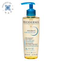 Bioderma Atoderm Ультрапитательное, восстанавливающее масло для душа для сухой, чувствительной и атопичной кожи лица и тела, 200 мл