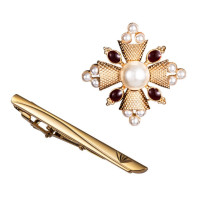 Дизайнерские Галстуки для Для мужчин синий Пейсли Шелковый Галстук платок Запонки Свадебный комплект Бизнес подарок Barry · Ван клип-броши 6058