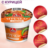 Каша гречневая с курицей Preston 40 г., 20 шт.