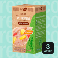 Каша быстрого приготовления из полбы без сахара Вастэко Фитнес, 3 упаковки по 200 г