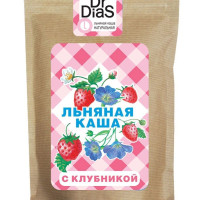 Каша льняная натуральная Dr.Dias с Клубникой 275гр
