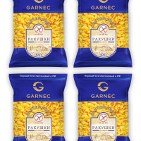 Макароны кукурузные без глютена: ракушки  GARNEC 300г х4 шт