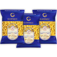 Макароны кукурузные без глютена: спираль GARNEC 300г х 3 шт