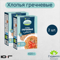 Хлопья гречневые, Гудвилл, НТВ, 420 гр. - 2 шт.