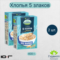 Хлопья 5 злаков, Гудвилл, НТВ, 400 гр. - 2 шт.