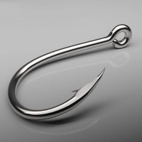 50pcs/box High Carbon Steel Sea Fishing Sharp Hook 3#-16# Model Fishing Hooks Barbed Carp Hook Single Circle Fishing Accessories