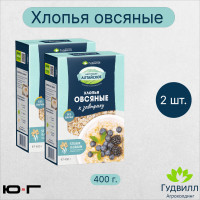 Хлопья овсяные, Гудвилл, НТВ, 400 гр. - 2 шт.