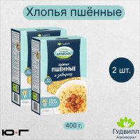Хлопья пшённые, Гудвилл, НТВ, 400 гр. - 2 шт.