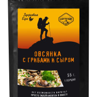Каша овсяная с грибами и сыром