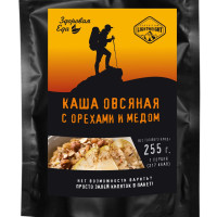 Каша овсяная с орехами и медом