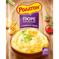 Роллтон Пюре картофельное сухое С ЖАРЕНЫМ ЛУКОМ, дой-пак 240гр.*8шт.