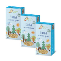 Хлопья из зеленой гречки Здоровые детки,  3шт по 185 гр