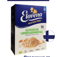 Хлопья овсяные без глютена финские Nordic Elovena (Нордик Еловена) органические (Organic), 500 гр / Elovena Gluten Free
