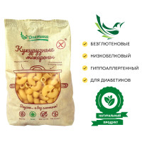 Рожок средний марка "ДИЕТИКА" комплект 2 штуки (кукурузная мука) без глютена, 300 гр, ПП питание, гипоаллергенный продукт, для детей и взрослых, диетический продукт.