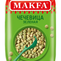 Чечевица зеленая MAKFA, 450 г