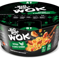 Лапша BIGBON WOK курица в соусе Терияки, 85 г